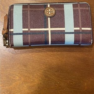 Tory Burch Plaid Wallet